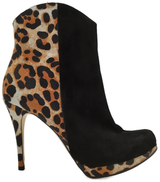 Stilvolle Damenstieflette Glööckler im Leopardenlook - Größe 42, Hochwertiges Kunstleder, Perfekt für Party & Alltag! - Bild 1