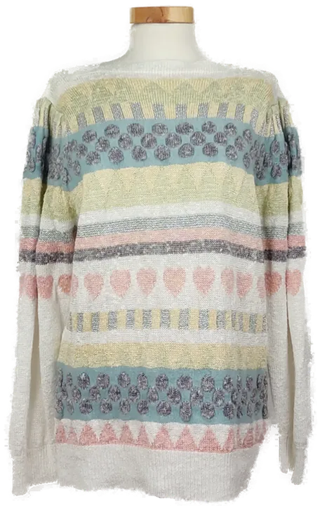 Vintage Damen Pullover gemustert - 40  - Bild 1