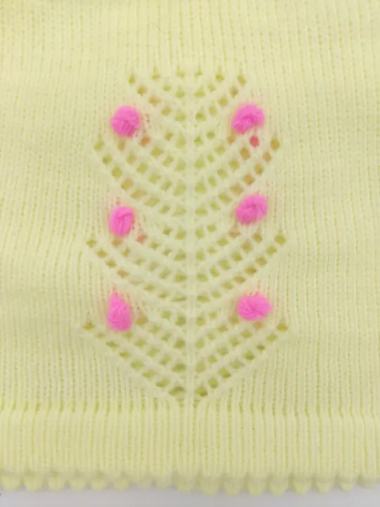 Angel - Baby Strickkleid mit Stickerei, zitronengelb - Bild 3