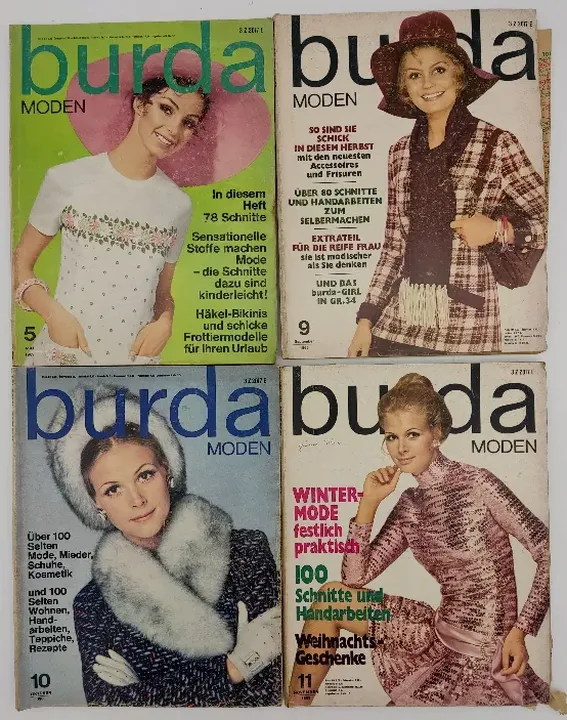 Burda Modezeitschrift 8 Hefte 1969 - Bild 2