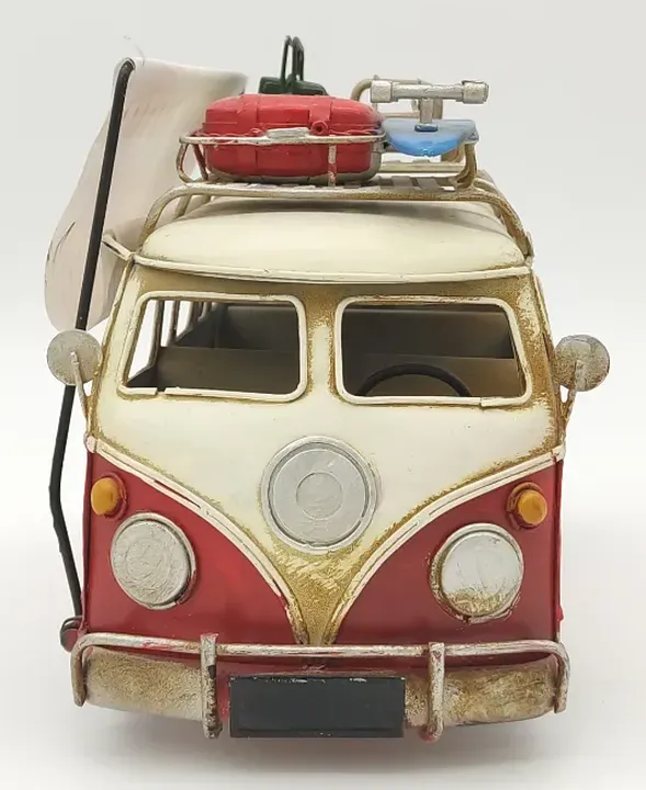 Deko VW Camping Bulli aus Blech - 27cm lang, 15cm hoch  - Bild 3