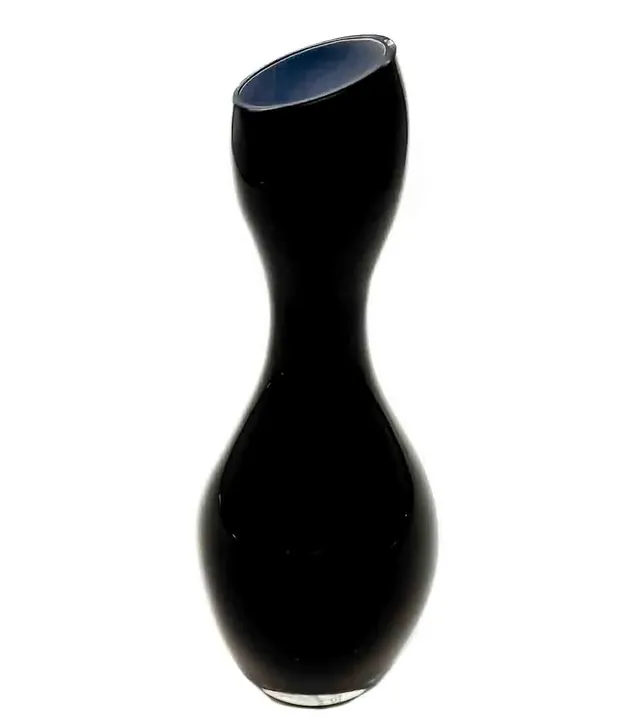 Rosenthal Vase schwarz aus Opalglas Home Design Höhe ca 25cm - Bild 1