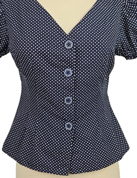 Lena Hoschek Damen Bluse, blau - Gr. S  - Bild 4