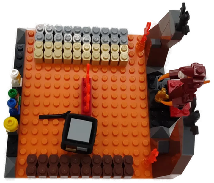 Lego 3847 Magma Monster (mit Ersatzfigur, die graue Figur fehlt) - Bild 4