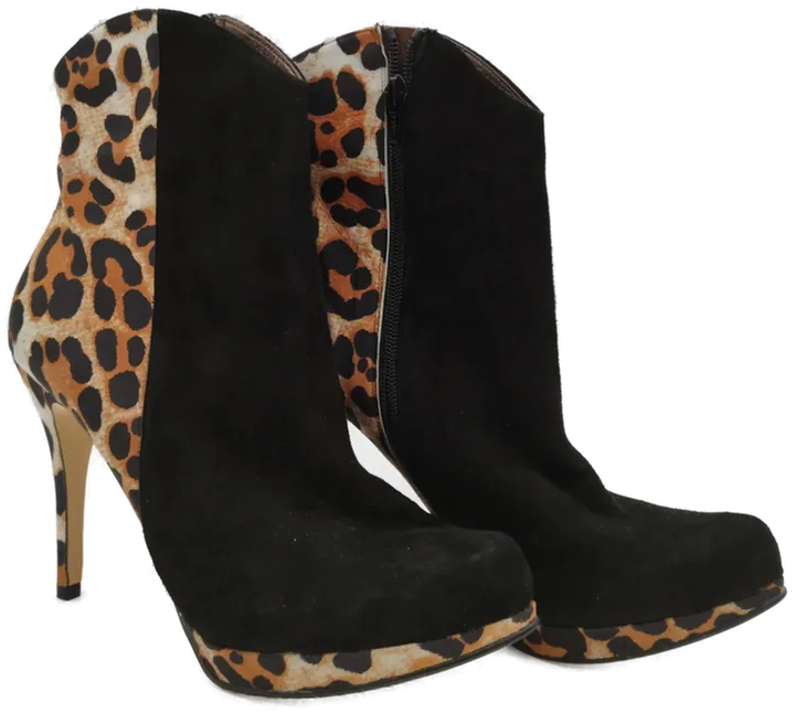 Stilvolle Damenstieflette Glööckler im Leopardenlook - Größe 42, Hochwertiges Kunstleder, Perfekt für Party & Alltag! - Bild 2