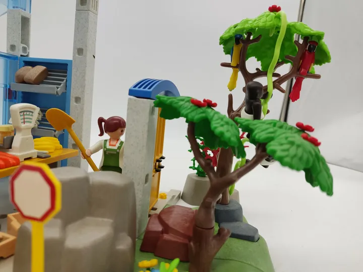 Playmobil Zoowärterhaus mit Affengehege + 3 Kinder und Kleinteile - Bild 5