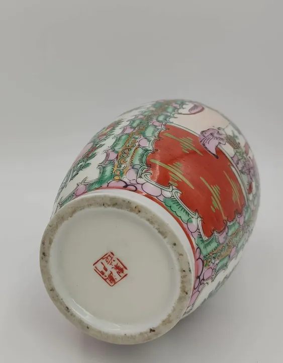 Chinesische Vase Familie Rose - 32cm  - Bild 4