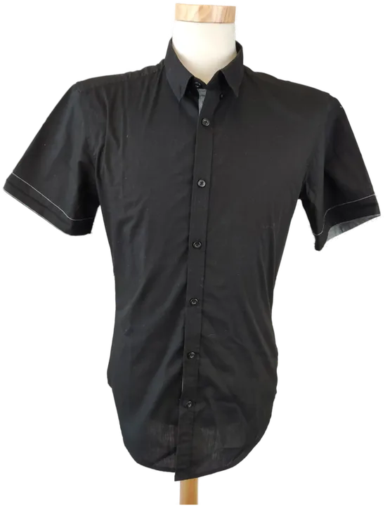 SMOG Herrenhemd schwarz - M (Slim fit) - Bild 4