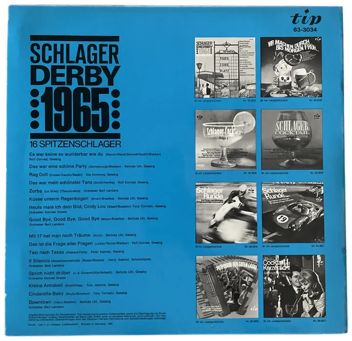 LP - Schlagerderby 1965 - 16 Spitzenschlager - Bild 2