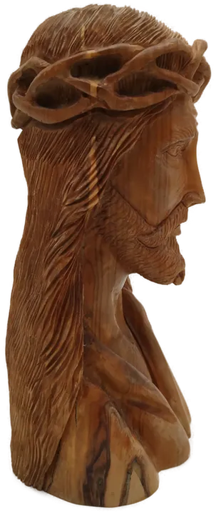 Jesus Büste aus Holz - handgeschnitzt - Bild 4