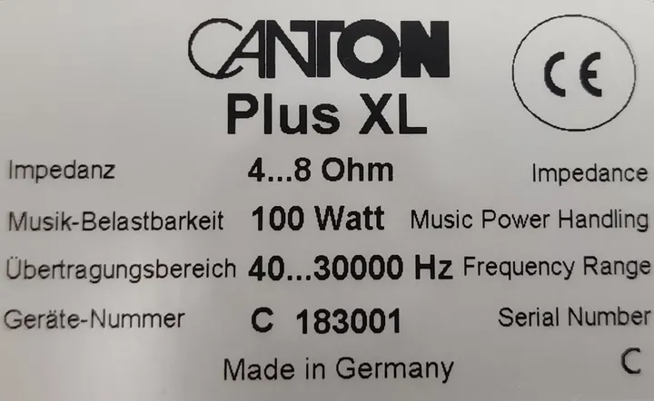 2 x Canton Plus XL silber  - Bild 7