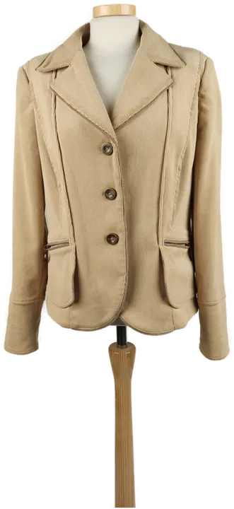 Schneiders Corddamenblazer beige gefüttert/ XL 42 - Bild 1