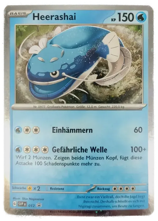 Pokémon Sammelkarte Basis Heerashai - Bild 1