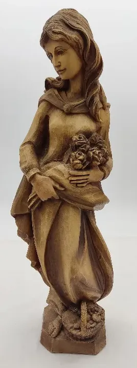 Heilige Elisabeth Statue aus Holz - Bild 1