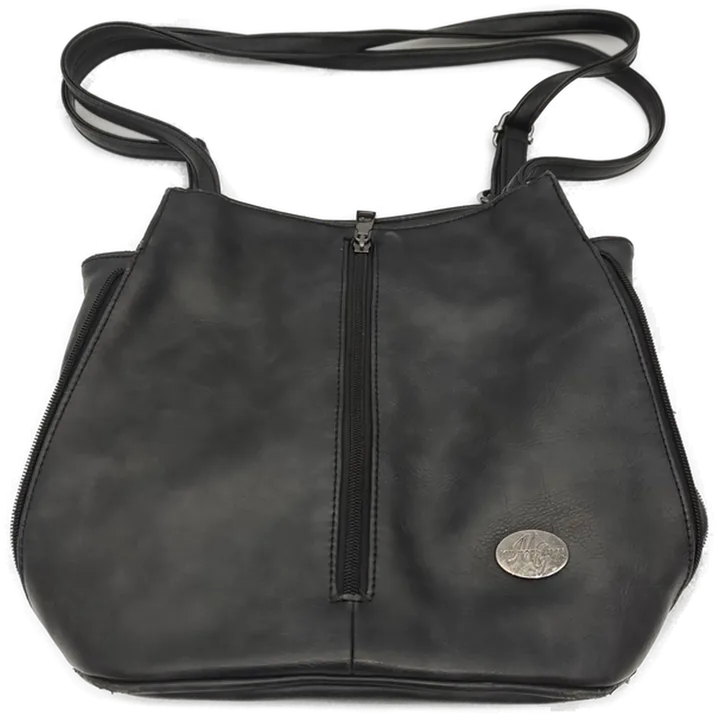 Michael Giss Damen Handtasche Citybag schwarz Made in Italy - Bild 2