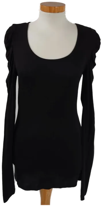 AMISU Damen Langarmshirt schwarz - Gr. S / 36 - Bild 1