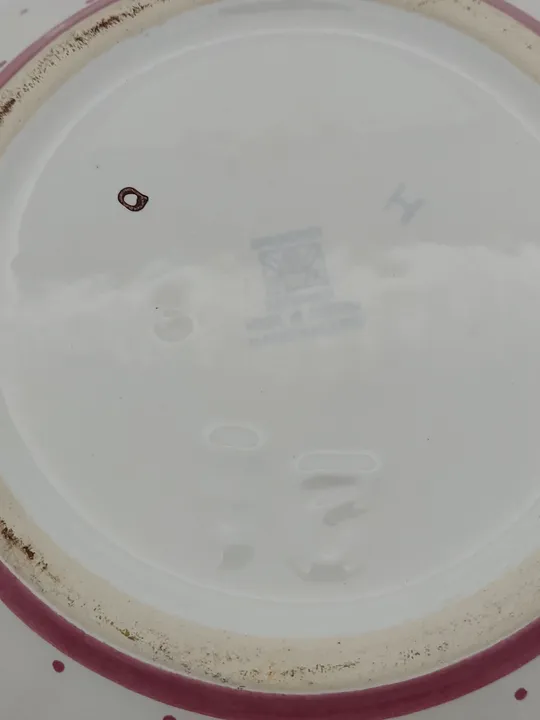 Gmundner Keramik Schüssel rosa Tupfen Durchmesser: 27 cm - Bild 3