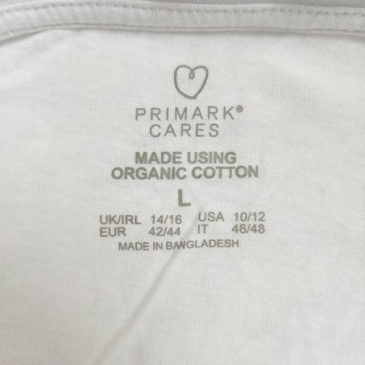 PRIMARK Damen T-Shirt weiß mit Aufdruck - L 42/44 - Bild 4