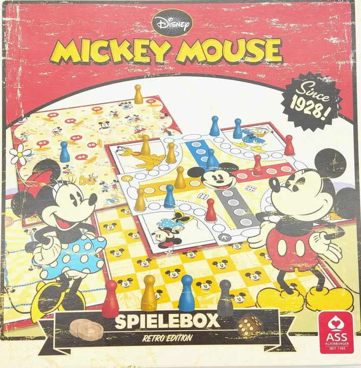Disney Mickey Mouse Spielebox Retro Edition - Gesellschaftsspiel, ASS - Bild 1