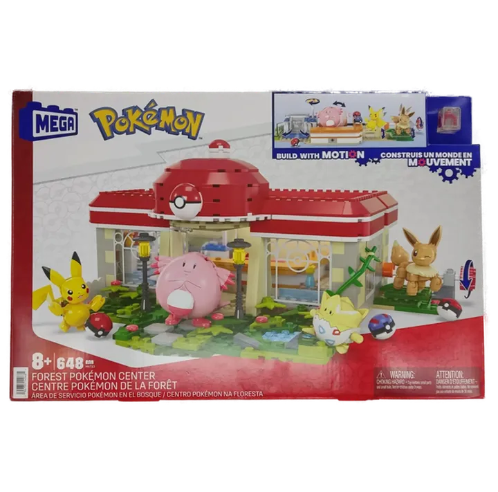 MEGA Pokémon Klemmbausteine Set Pokémon Center, inkl. 5 seltene Pokemon Sammelkarten - Bild 1