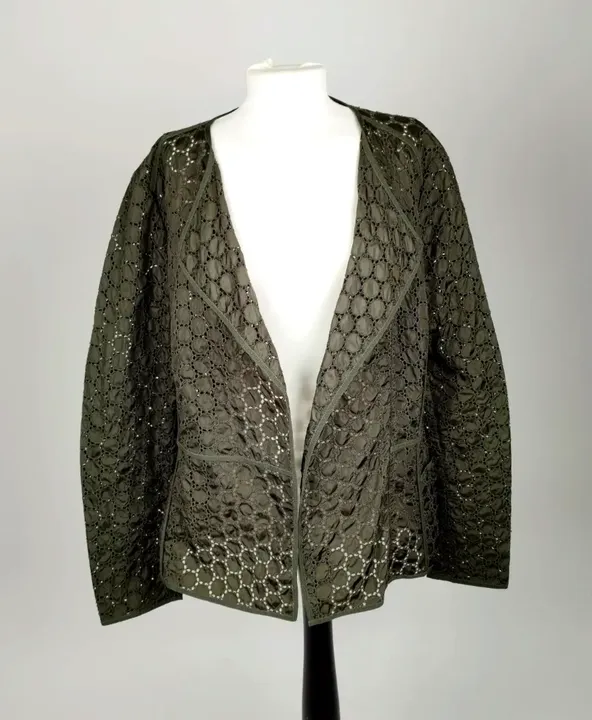 Moncler Grüne Jacke - 67% Baumwolle, 33% Polyamid - Bild 1