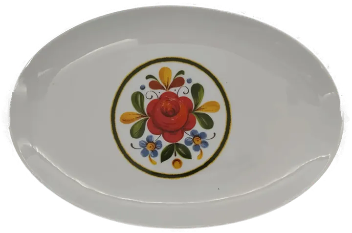 Winterling Kirchenlamitz Bavaria – ovaler Porzellanteller mit Blumenmotiv - Bild 1