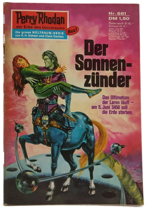  Romanheft Perry Rhodan Der Sonnen-zünder Erstauflage Nr.661 - Bild 1