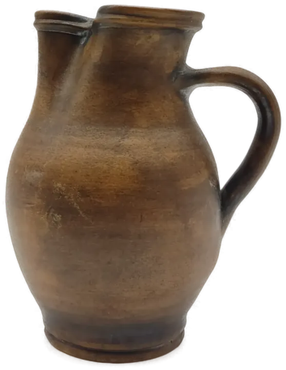 Keramikkrug mit Griff, braun - Bild 3