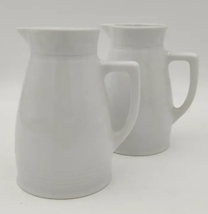 Keramik Krüge weiß Set 2tlg. - 14cm - Bild 2