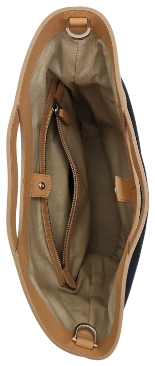 Max V. Koenig Damen Handtasche, beige/marine/weiß - mittel - Bild 3