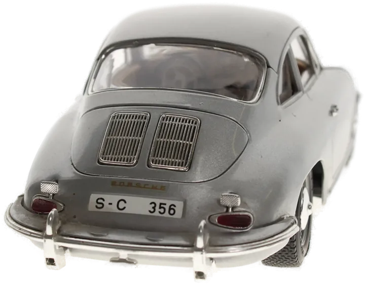 Burago Porsche 356 B – Maßstab 1:18 – Silber – Modellauto Diecast – Made in Italy - Bild 4