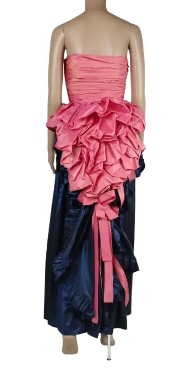 Damen Ballkleid zweiteilig rosa/dunkelblau - Gr. XS - Bild 3