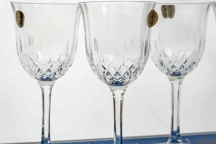 Vintage Kristallgläser Concerto Capri - 4er-Set Wein-Sektgläser im Originalkarton, Bleikristall - Made in Italy - Bild 3