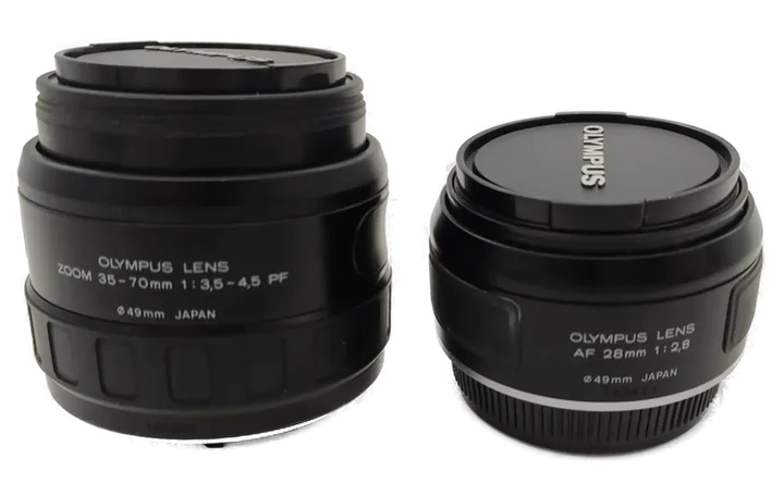 Olympus Objektive Lens Zoom 35-70 und Lens AF 28mm  für ∅49mm - Bild 1