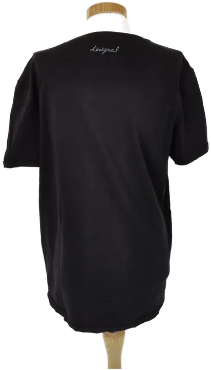 Desigual Damen T-Shirt Schwarz mit Druck - L/40 - Bild 3