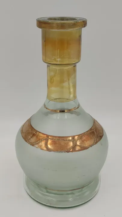 Deko Vase aus Glas mit Kupferdetails  - Bild 2