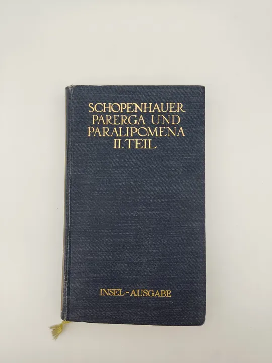  Parerga und Paralipomena: Kleine Philosophische Schriften erster und zweiter Theil in 2 Bänden-  Arthur Schopenhauer  - Bild 2