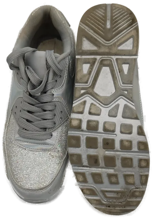 Guess Damen Sneaker silber glänzend - Gr. 39,5 - Bild 3