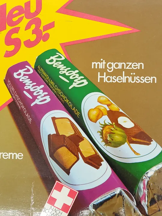 Bensdorp. Der Extra-Große. Werbung Papp-Schild Aufsteller 1970er (?) - Bild 2