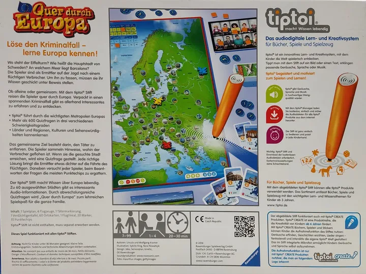 tiptoi® Quer durch Europa - Lernspiel - Ravensburger - Bild 3