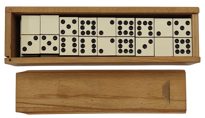 Vintage Domino in Holzschatulle - Bild 1