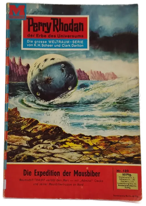 Romanheft Perry Rhodan Die Expedition der Mausbiber Erstauflage Nr.189 - Bild 1