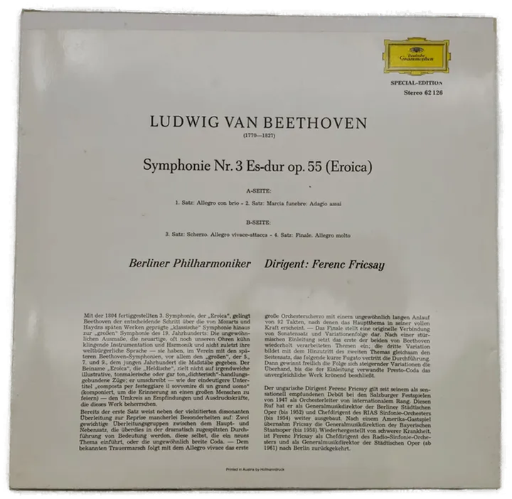 Ludwig van Beethoven – Symphonie Nr. 3 (Schallplatte) - Bild 3