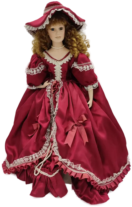 Victorian Doll - Handgearbeitete Porzellan- Sammlerpuppe - H/70 cm  - Bild 3