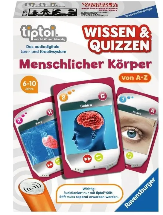 Ravensburger TIPTOI Wissen & Quizzen - Menschlicher Körper - Lernspiel - Bild 4