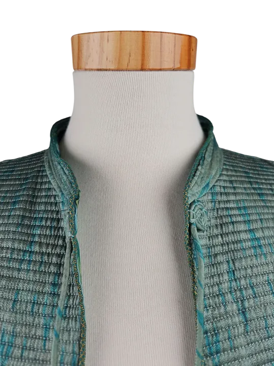 Dori - Vintage Herren Jacke (Seide), türkis - Gr. M - Bild 4