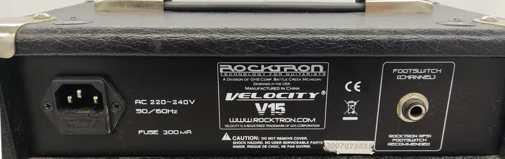 Rocktron Velocity V15 E-Gi­tar­ren Ver­stär­ker schwarz - Bild 5