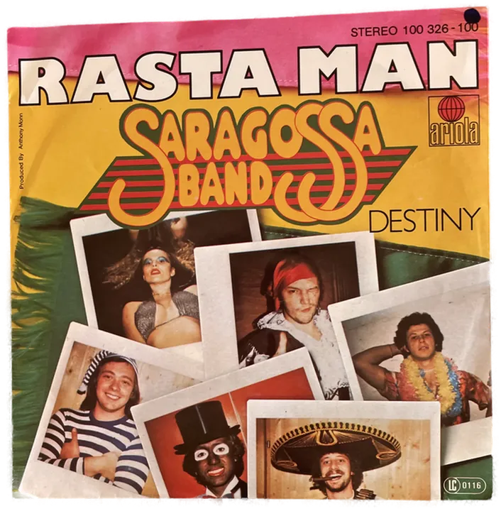 Singles Schallplatte - Saragossa Band - Rasta Man; Destiny - Bild 2