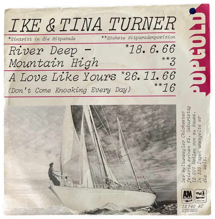 Singles Schallplatte - Ike & Tina Turner - River deep - Mountain high - A love lie youre - Bild 2