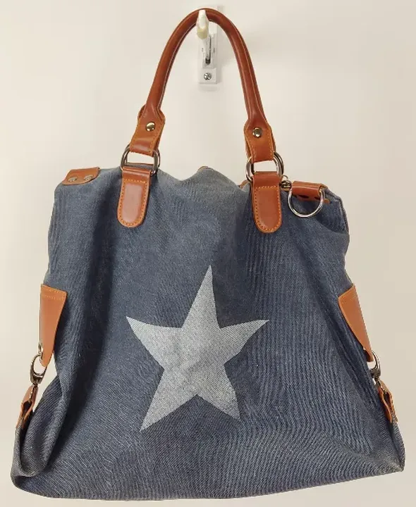 Stoffhandtasche mit Stern und Tragehenkel - Bild 1